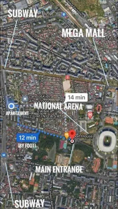 Central Apartment Muncii Area Netflix Bukarest Románia